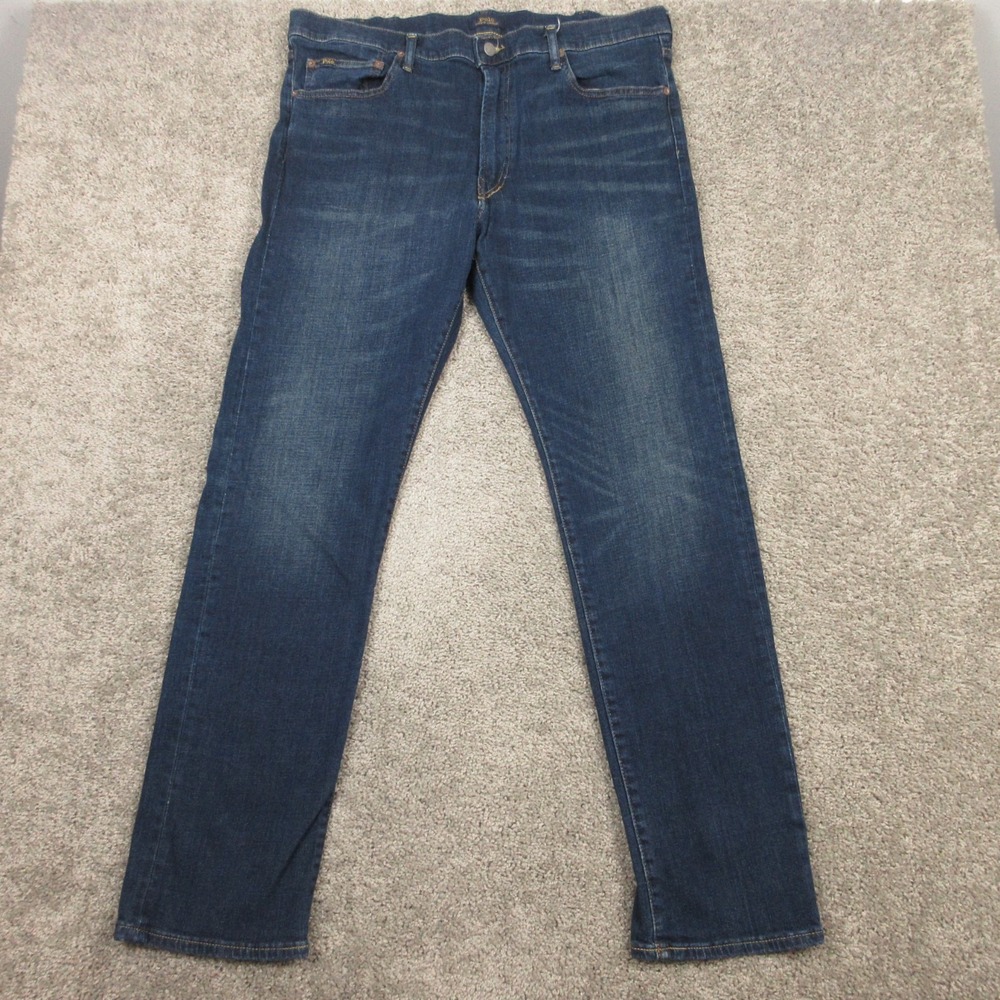 Polo Ralph Lauren Jeans Mens 38x34 (Tag 38x36) Blue Hampton Relaxed Denim Pants